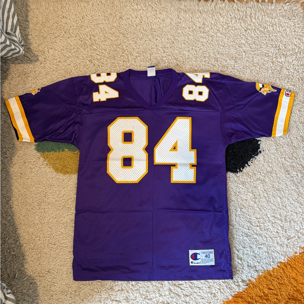 Champion Purple Minnesota Vikings Randy Moss Jersey